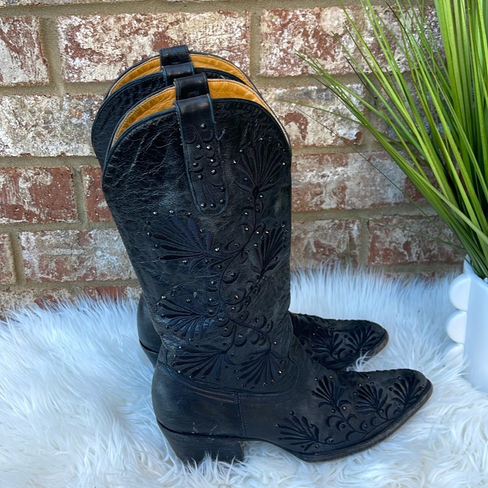 Old Gringo Black Heeled Boots - Picture 3 of 11